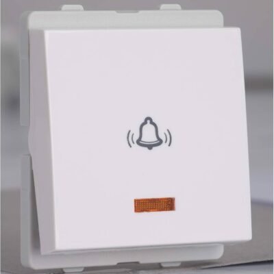 Schneider Livia Bell Push Switch, 10A, 2 Module, White