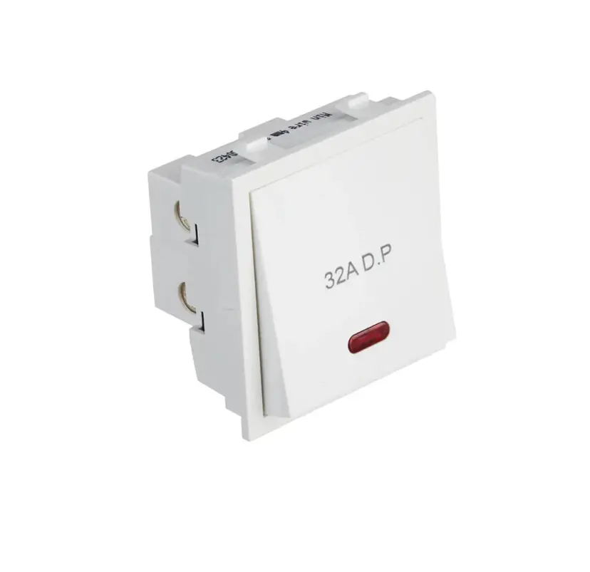 Anchor_Roma_32A_DP_Power_Switch_with_Indicator_1_Way_White_2_Module